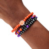 Clemson Tigers NCAA 3 Pack Beaded Friendship Bracelet