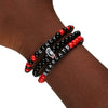 Cincinnati Bearcats NCAA 3 Pack Beaded Friendship Bracelet