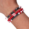 Houston Cougars NCAA 3 Pack Beaded Friendship Bracelet