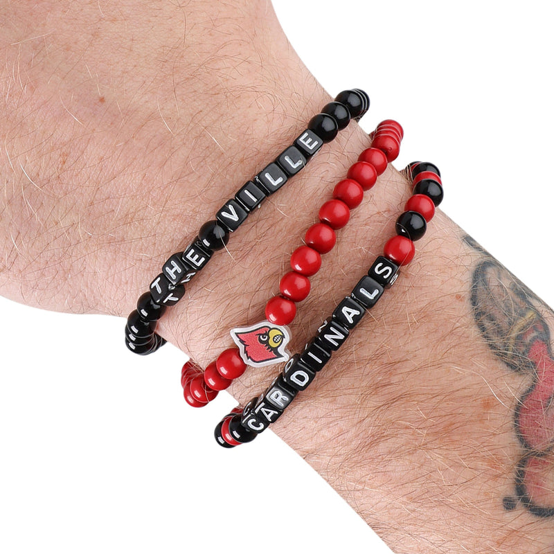 St Louis Cardinals 3 Pack Beaded Friendship Bracelet