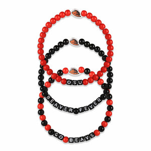 Oregon State Beavers NCAA 3 Pack Beaded Friendship Bracelet