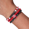 Rutgers Scarlet Knights NCAA 3 Pack Beaded Friendship Bracelet