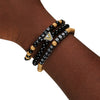 Vanderbilt Commodores NCAA 3 Pack Beaded Friendship Bracelet