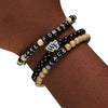 Wake Forest Demon Deacons NCAA 3 Pack Beaded Friendship Bracelet