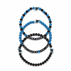 Carolina Panthers NFL 3 Pack Beaded Friendship Bracelet