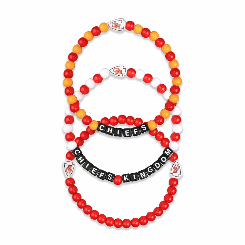 Louisville Cardinals NCAA 3 Pack Beaded Friendship Bracelet