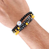 Pittsburgh Steelers NFL 3 Pack Beaded Friendship Bracelet