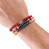 San Francisco 49ers NFL 3 Pack Beaded Friendship Bracelet