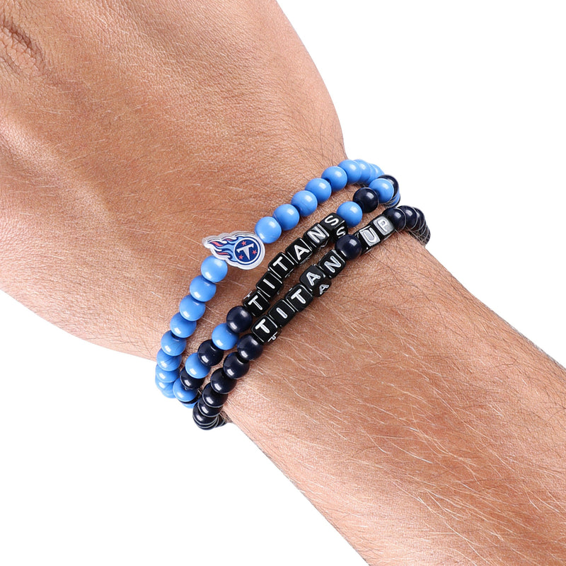 Tennessee Titans NFL 3 Pack Beaded Friendship Bracelet