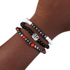 Cincinnati Bengals NFL White 3 Pack Beaded Friendship Bracelet