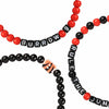 Cincinnati Bengals NFL Joe Burrow & Ja'Marr Chase 3 Pack Player Beaded Friendship Bracelet