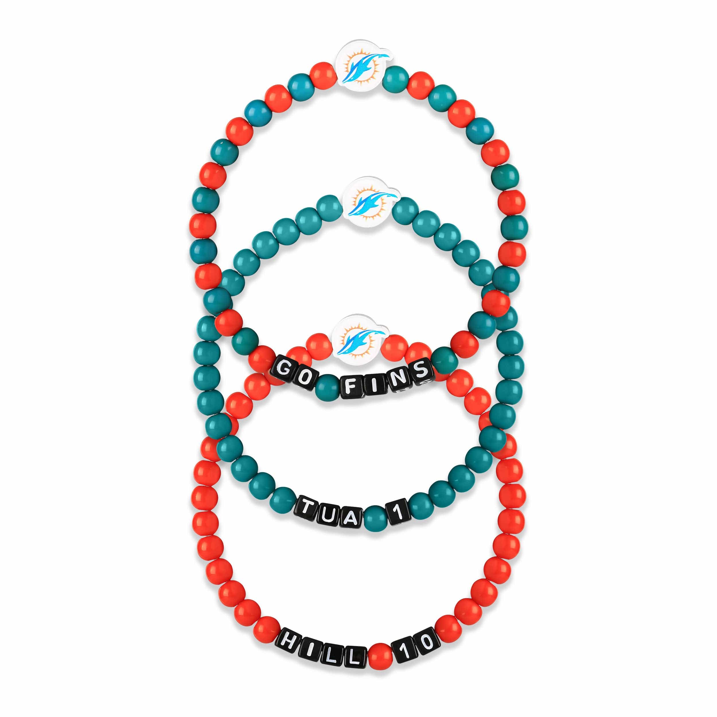 Miami Dolphins Earrings, Bracelets & Necklaces