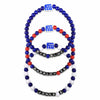 New York Giants NFL Daniel Jones & Saquon Barkley 3 Pack Player Beaded Friendship Bracelet