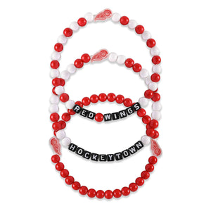 Detroit Red Wings NHL 3 Pack Beaded Friendship Bracelet