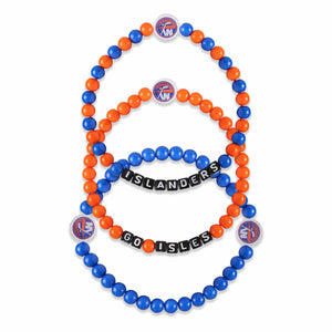 New York Islanders NHL 3 Pack Beaded Friendship Bracelet