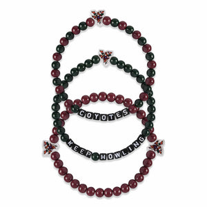 Arizona Coyotes NHL 3 Pack Beaded Friendship Bracelet