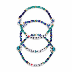 Charlotte Hornets NBA 3 Pack Friendship Bracelet