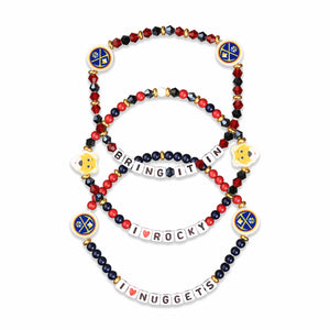 Denver Nuggets NBA 3 Pack Friendship Bracelet