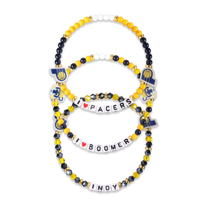 Indiana Pacers NBA 3 Pack Friendship Bracelet