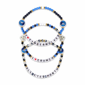 Minnesota Timberwolves NBA 3 Pack Friendship Bracelet