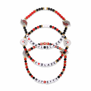 Portland Trail Blazers NBA 3 Pack Friendship Bracelet
