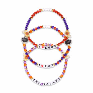 Phoenix Suns NBA 3 Pack Friendship Bracelet