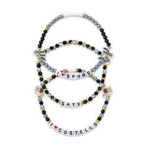 San Antonio Spurs NBA 3 Pack Friendship Bracelet