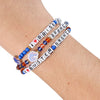 Boise State Broncos NCAA 3 Pack Friendship Bracelet