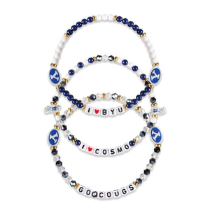 BYU Cougars NCAA 3 Pack Friendship Bracelet