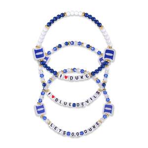 Duke Blue Devils NCAA 3 Pack Friendship Bracelet