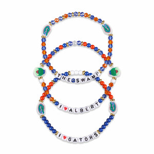 Florida Gators NCAA 3 Pack Friendship Bracelet