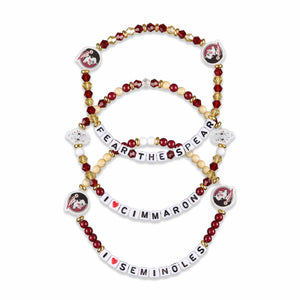 Florida State Seminoles NCAA 3 Pack Friendship Bracelet