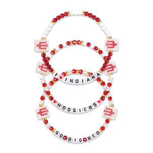 Indiana Hoosiers NCAA 3 Pack Friendship Bracelet