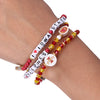 Iowa State Cyclones NCAA 3 Pack Friendship Bracelet