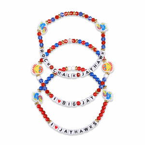 Kansas Jayhawks NCAA 3 Pack Friendship Bracelet