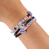 Northwestern Wildcats NCAA 3 Pack Friendship Bracelet