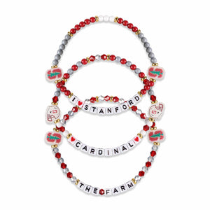 Stanford Cardinal NCAA 3 Pack Friendship Bracelet