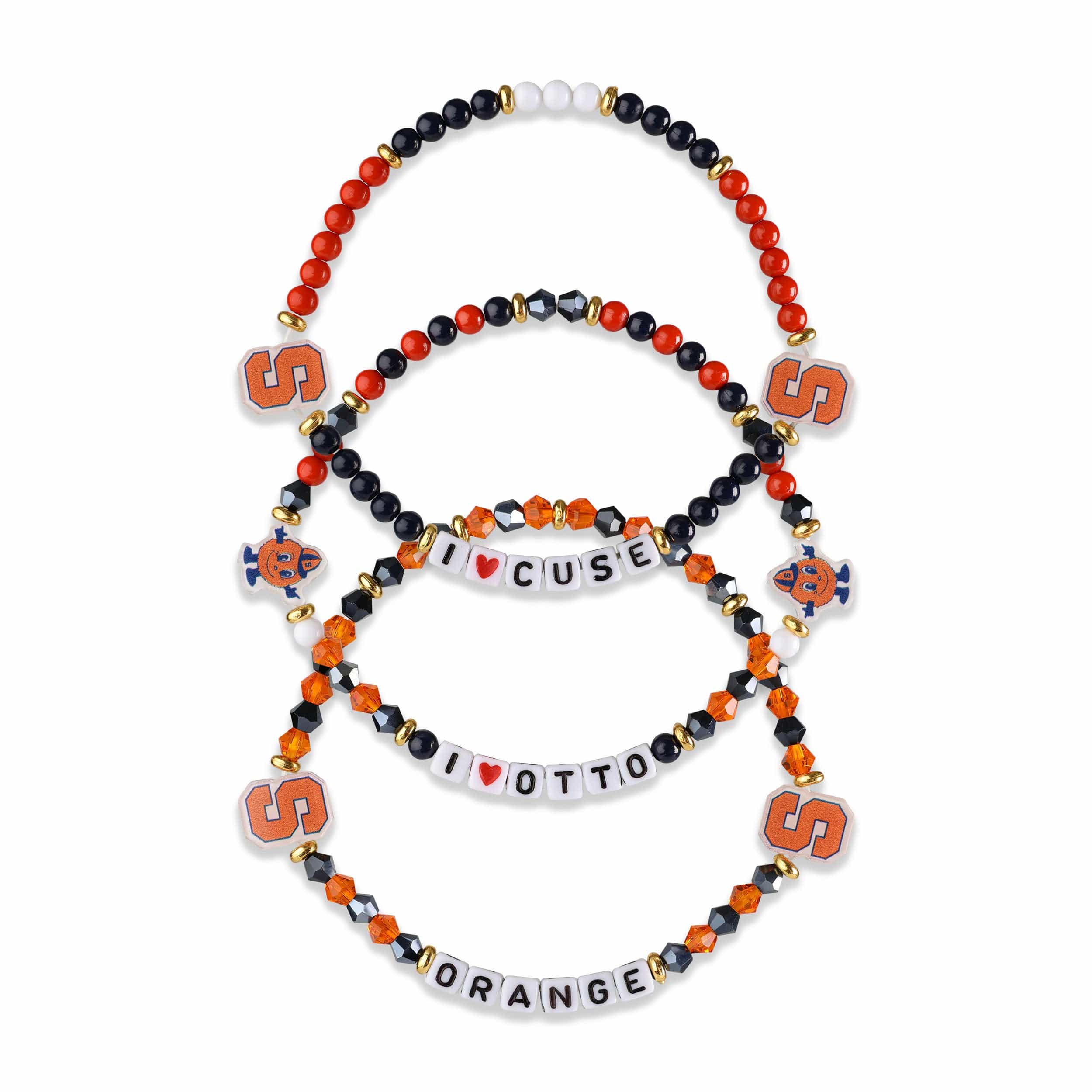 Texas Longhorns NCAA 3 Pack Friendship Bracelet