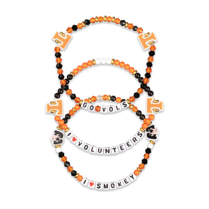 Tennessee Volunteers NCAA 3 Pack Friendship Bracelet