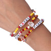 USC Trojans NCAA 3 Pack Friendship Bracelet