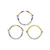 West Virginia Mountaineers NCAA 3 Pack Friendship Bracelet