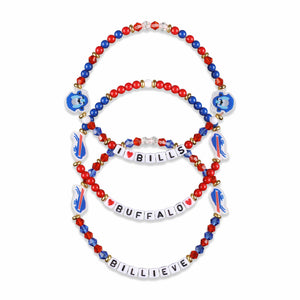 Buffalo Bills NFL 3 Pack Friendship Bracelet