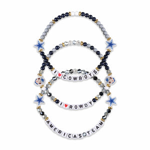 Dallas Cowboys NFL 3 Pack Friendship Bracelet