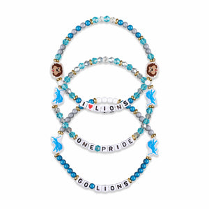 Detroit Lions NFL 3 Pack Friendship Bracelet
