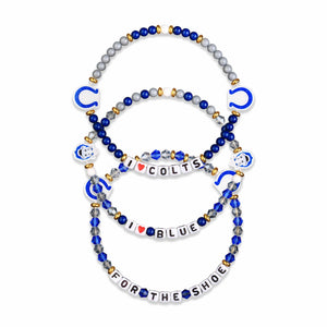 Indianapolis Colts NFL 3 Pack Friendship Bracelet