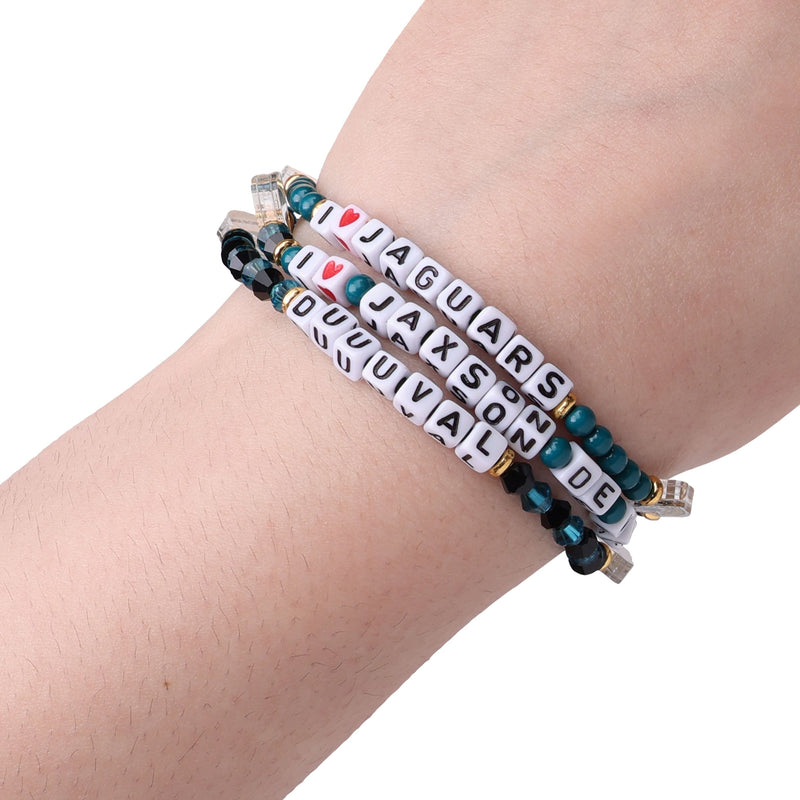 Jacksonville Jaguars 3 Pack Friendship Bracelet