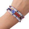 New York Giants NFL 3 Pack Friendship Bracelet