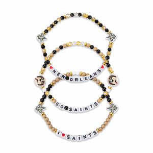 New Orleans Saints NFL 3 Pack Friendship Bracelet