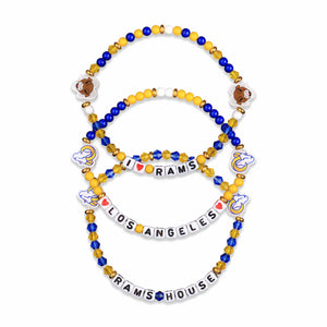 Los Angeles Rams NFL 3 Pack Friendship Bracelet