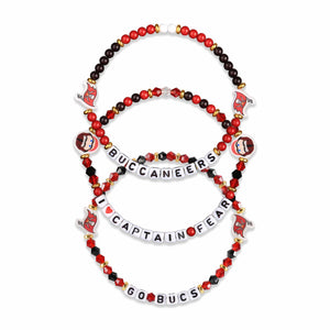Tampa Bay Buccaneers NFL 3 Pack Friendship Bracelet